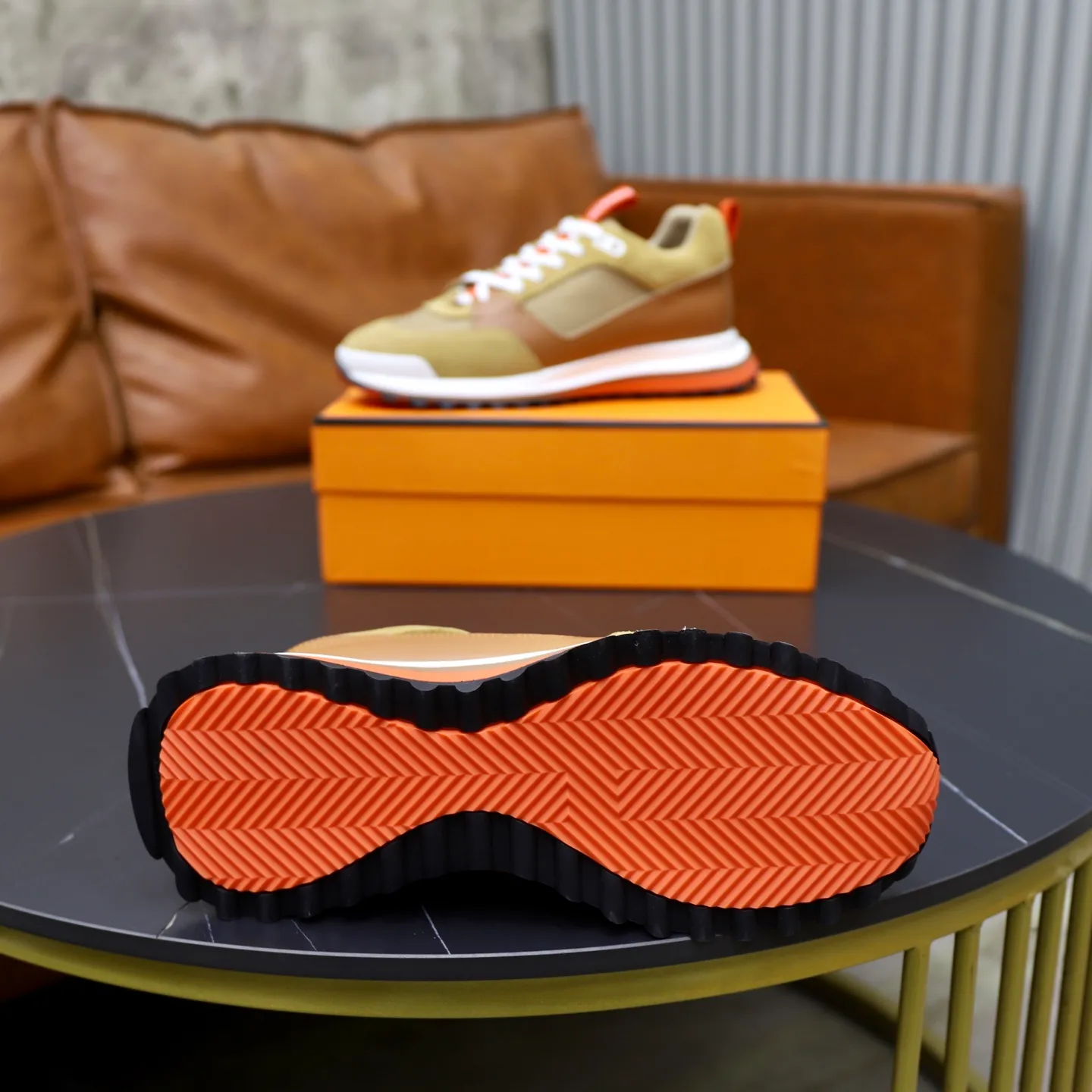 Men's shoes: 462💰🎬【Hermès】Official website synchronization Counter quality French Paris catwalk style Simple and classic Imported original fabric Original outsole Size (size): 38-44